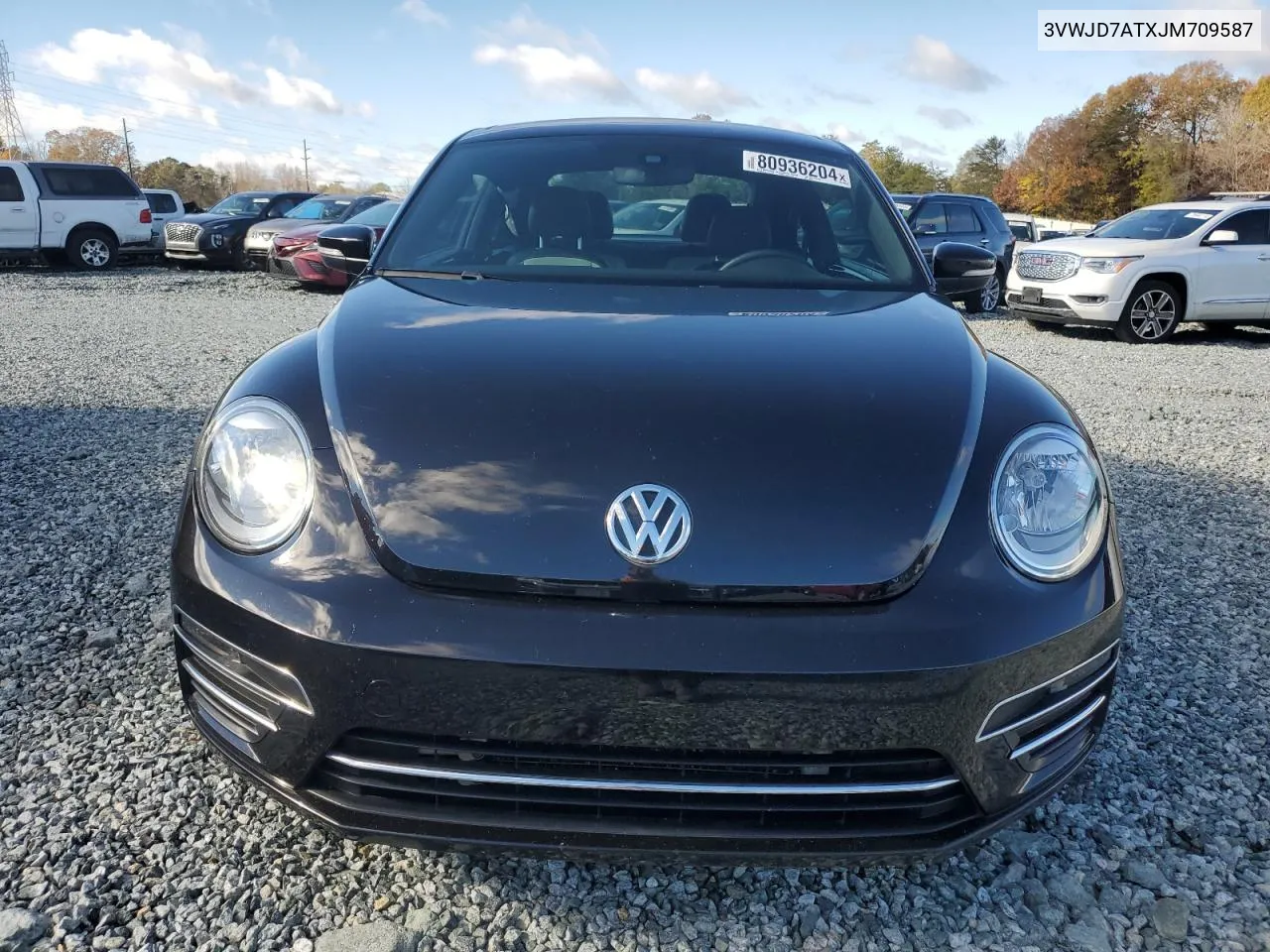 2018 Volkswagen Beetle Se VIN: 3VWJD7ATXJM709587 Lot: 80936204