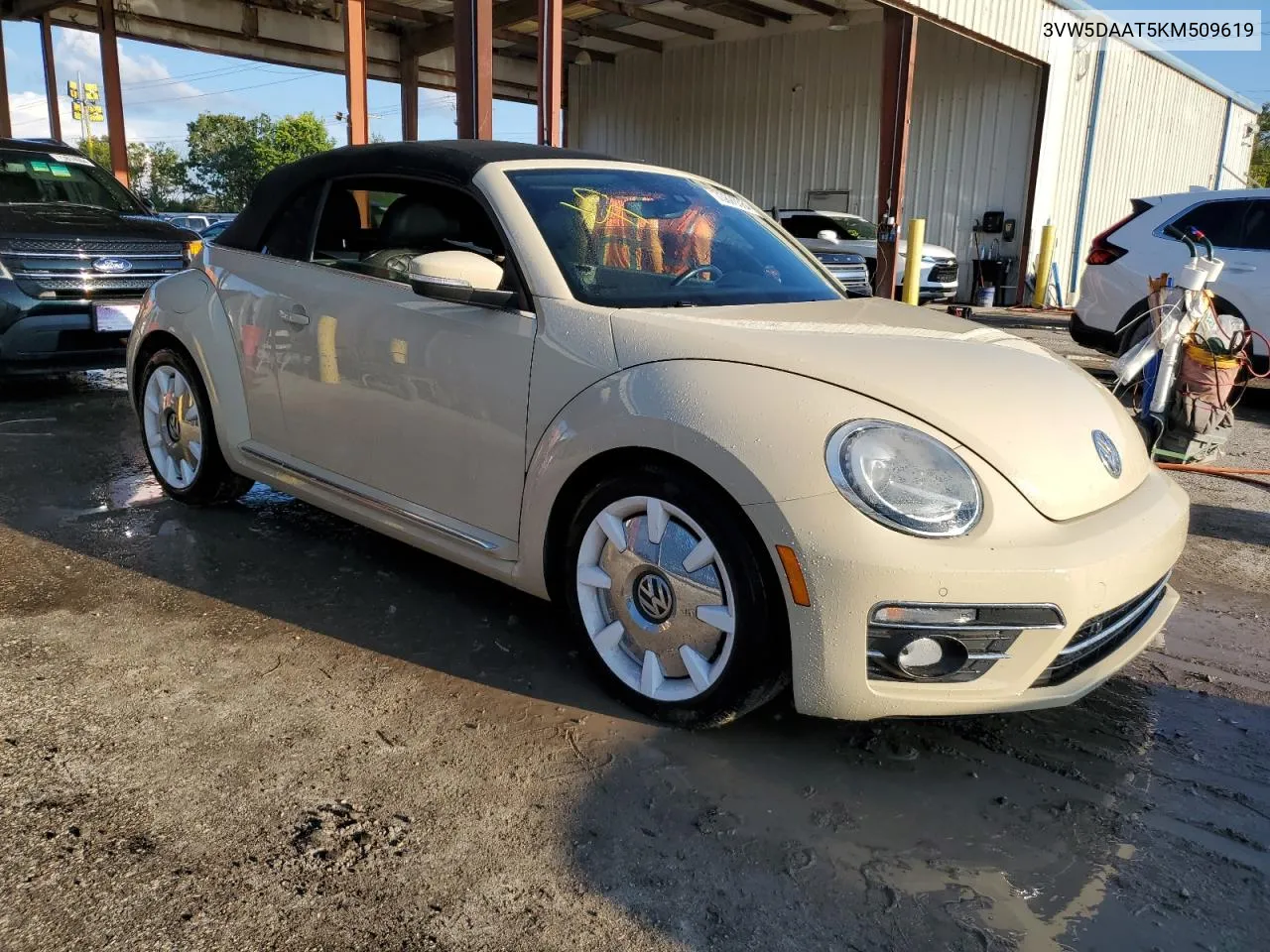 2019 Volkswagen Beetle S VIN: 3VW5DAAT5KM509619 Lot: 73826884