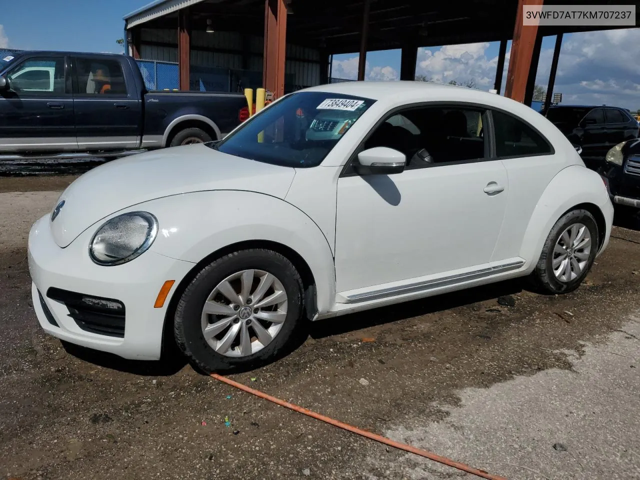 2019 Volkswagen Beetle S VIN: 3VWFD7AT7KM707237 Lot: 73849404