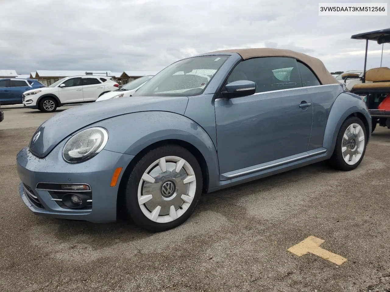 2019 Volkswagen Beetle S VIN: 3VW5DAAT3KM512566 Lot: 74185204