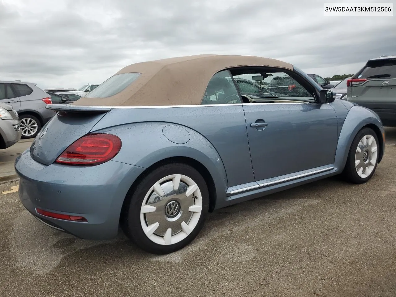 3VW5DAAT3KM512566 2019 Volkswagen Beetle S