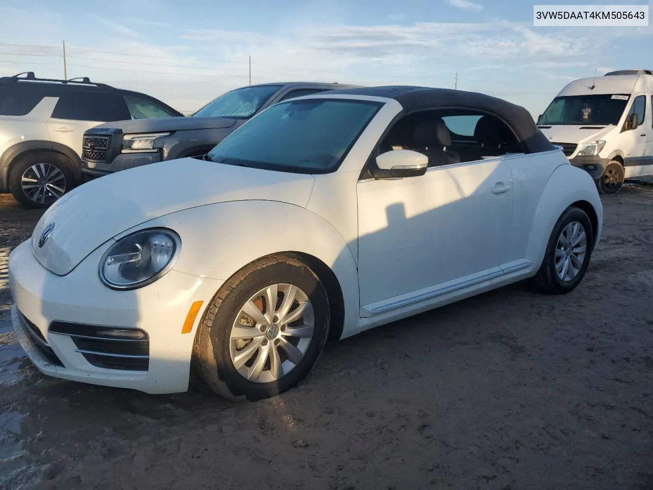 3VW5DAAT4KM505643 2019 Volkswagen Beetle S