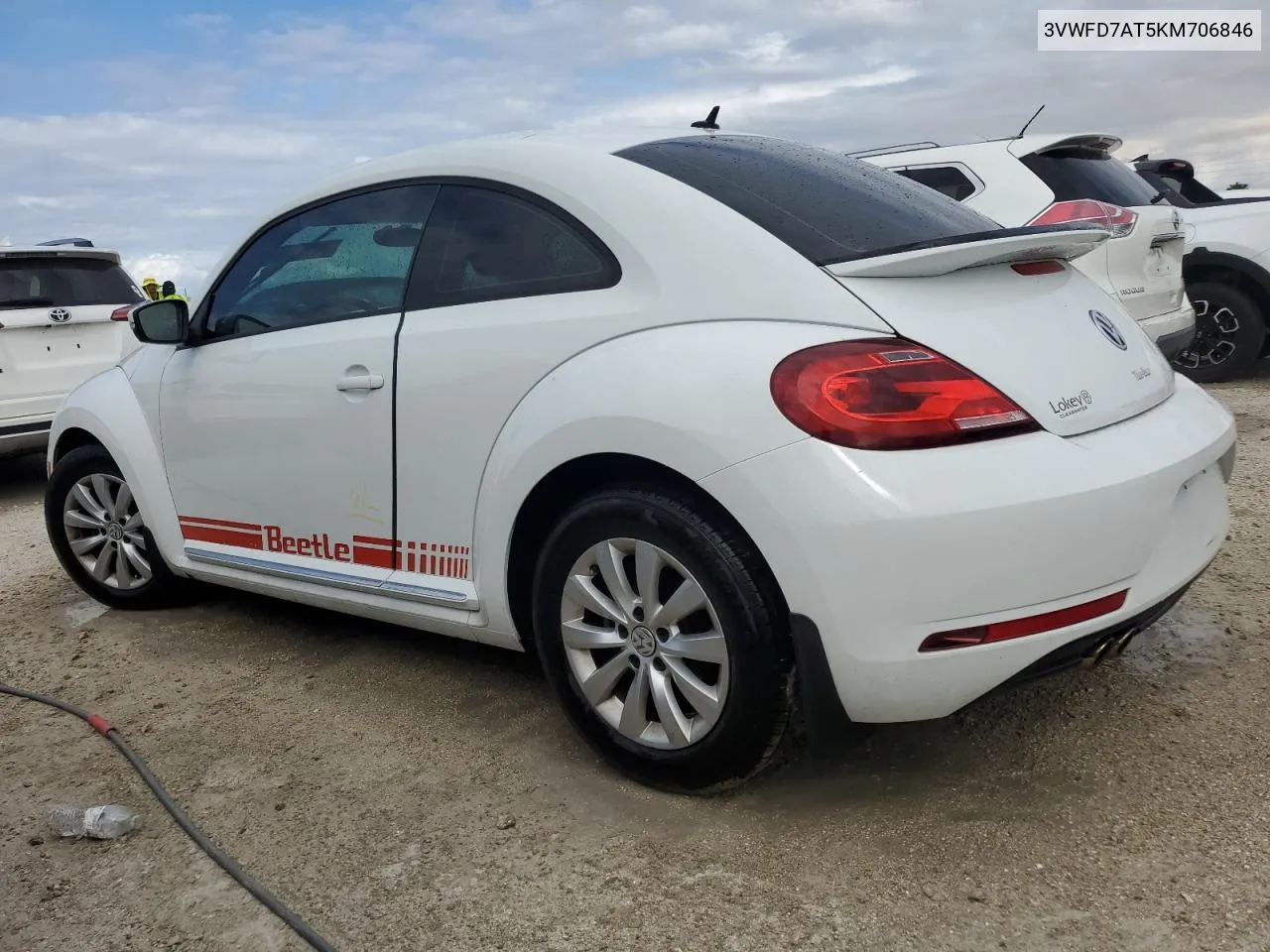 2019 Volkswagen Beetle S VIN: 3VWFD7AT5KM706846 Lot: 74254504