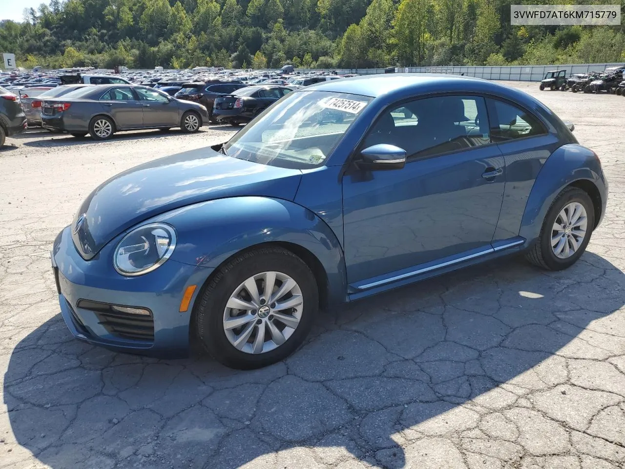 2019 Volkswagen Beetle S VIN: 3VWFD7AT6KM715779 Lot: 74257514