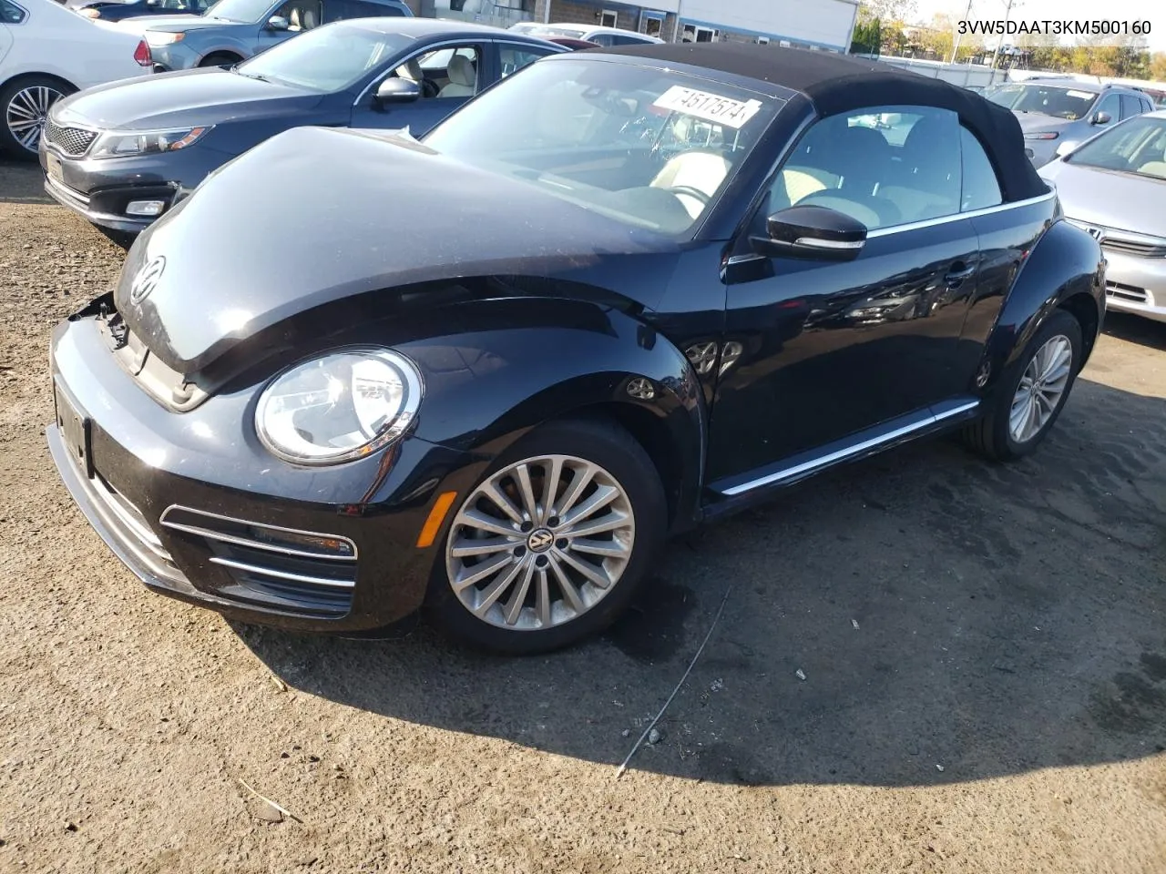 2019 Volkswagen Beetle S VIN: 3VW5DAAT3KM500160 Lot: 74517574