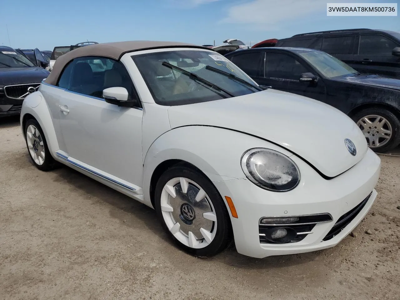 2019 Volkswagen Beetle S VIN: 3VW5DAAT8KM500736 Lot: 74604134