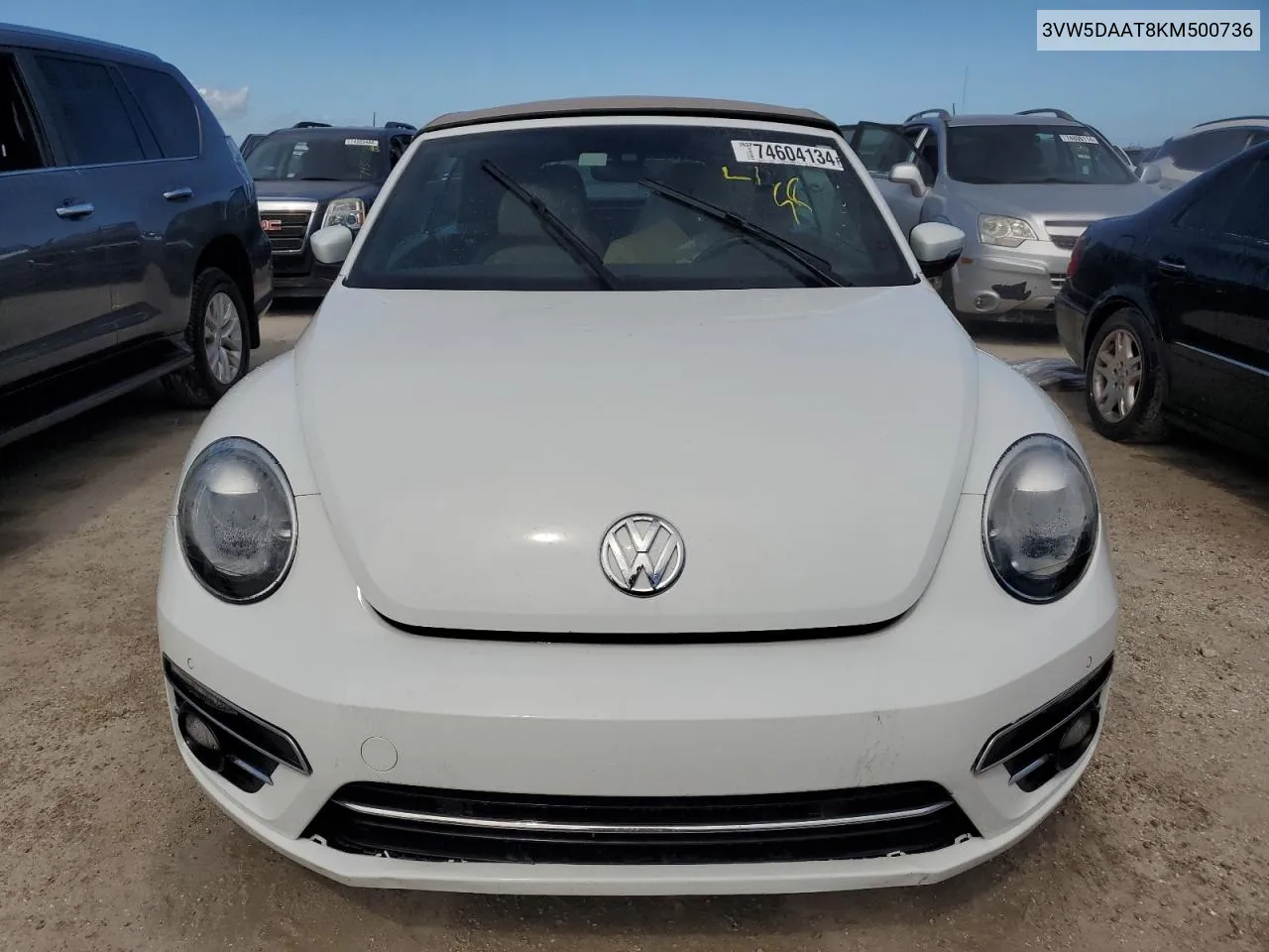 2019 Volkswagen Beetle S VIN: 3VW5DAAT8KM500736 Lot: 74604134