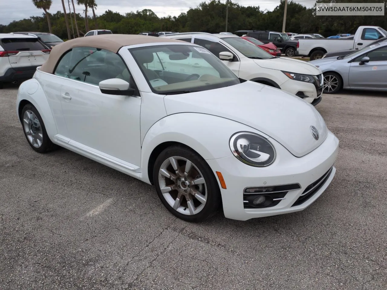 2019 Volkswagen Beetle S VIN: 3VW5DAAT6KM504705 Lot: 74605614