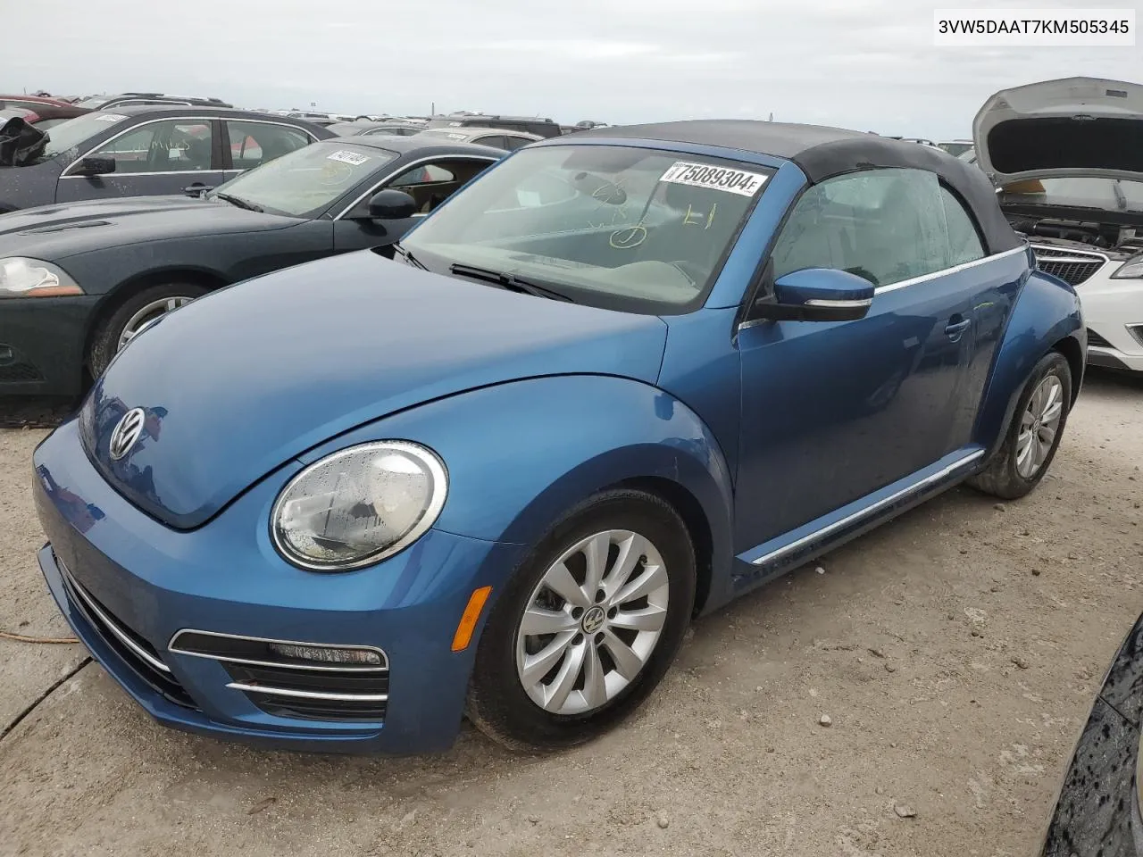 2019 Volkswagen Beetle S VIN: 3VW5DAAT7KM505345 Lot: 75089304