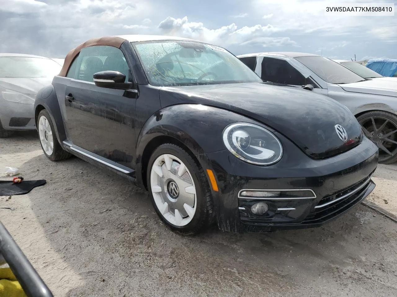 2019 Volkswagen Beetle S VIN: 3VW5DAAT7KM508410 Lot: 75959424