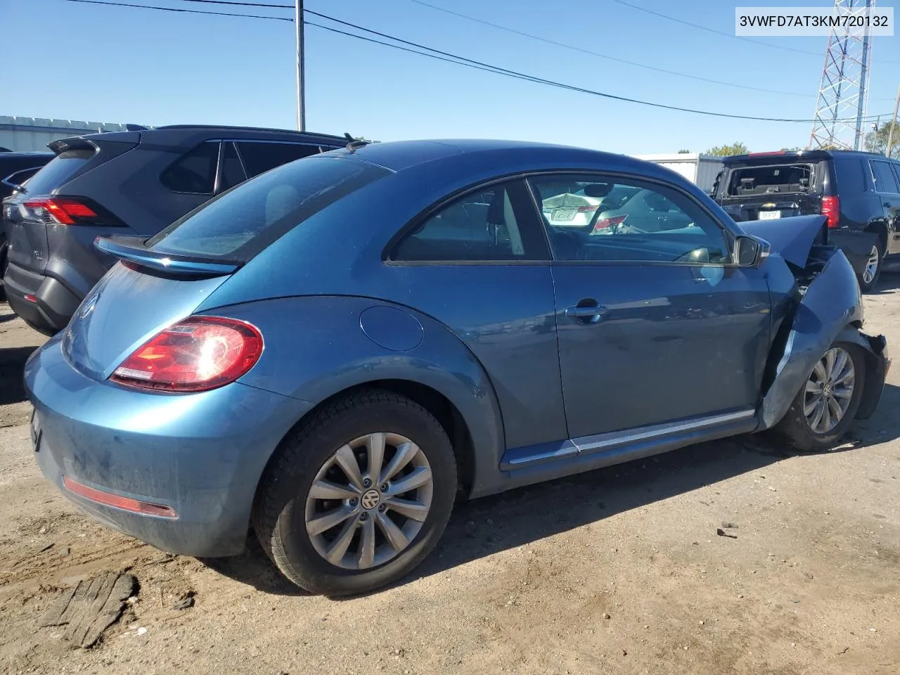 3VWFD7AT3KM720132 2019 Volkswagen Beetle S