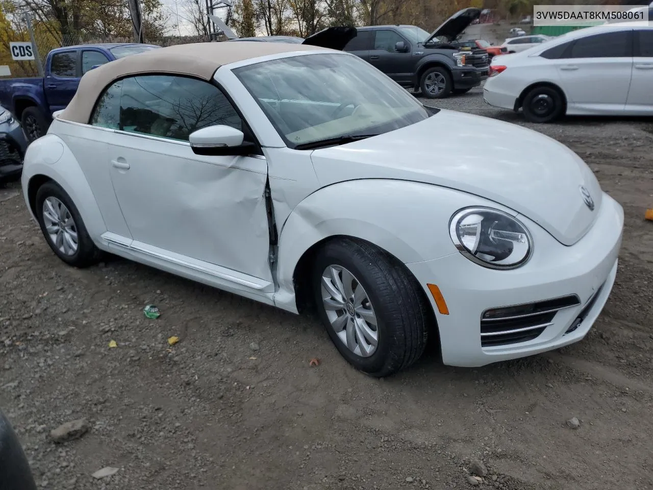 2019 Volkswagen Beetle S VIN: 3VW5DAAT8KM508061 Lot: 78068504