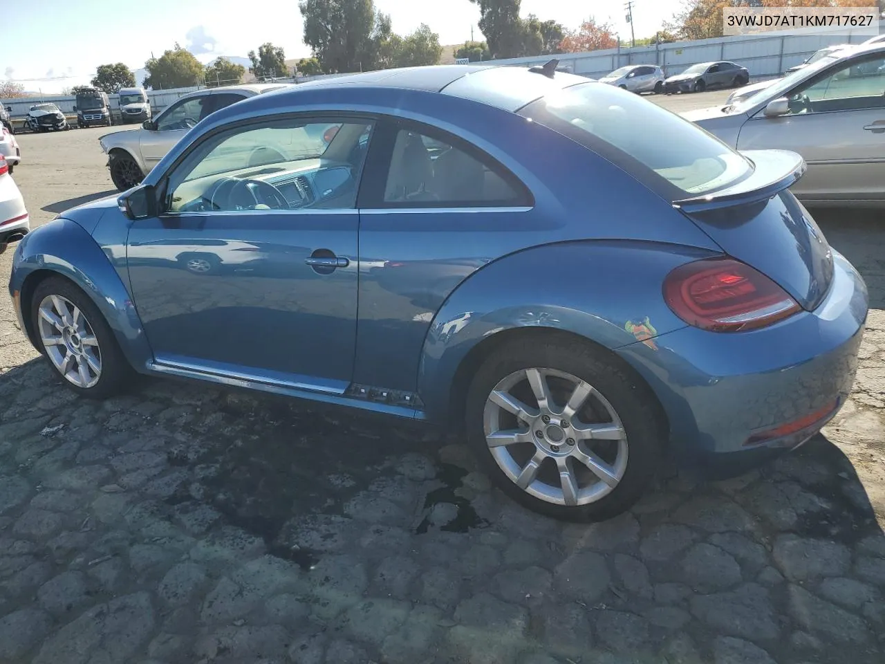 2019 Volkswagen Beetle Se VIN: 3VWJD7AT1KM717627 Lot: 78707354