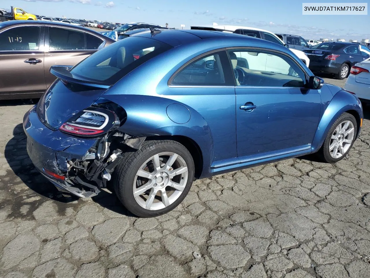 2019 Volkswagen Beetle Se VIN: 3VWJD7AT1KM717627 Lot: 78707354