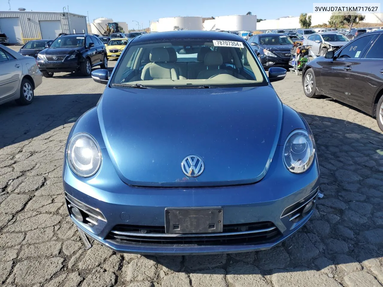 2019 Volkswagen Beetle Se VIN: 3VWJD7AT1KM717627 Lot: 78707354