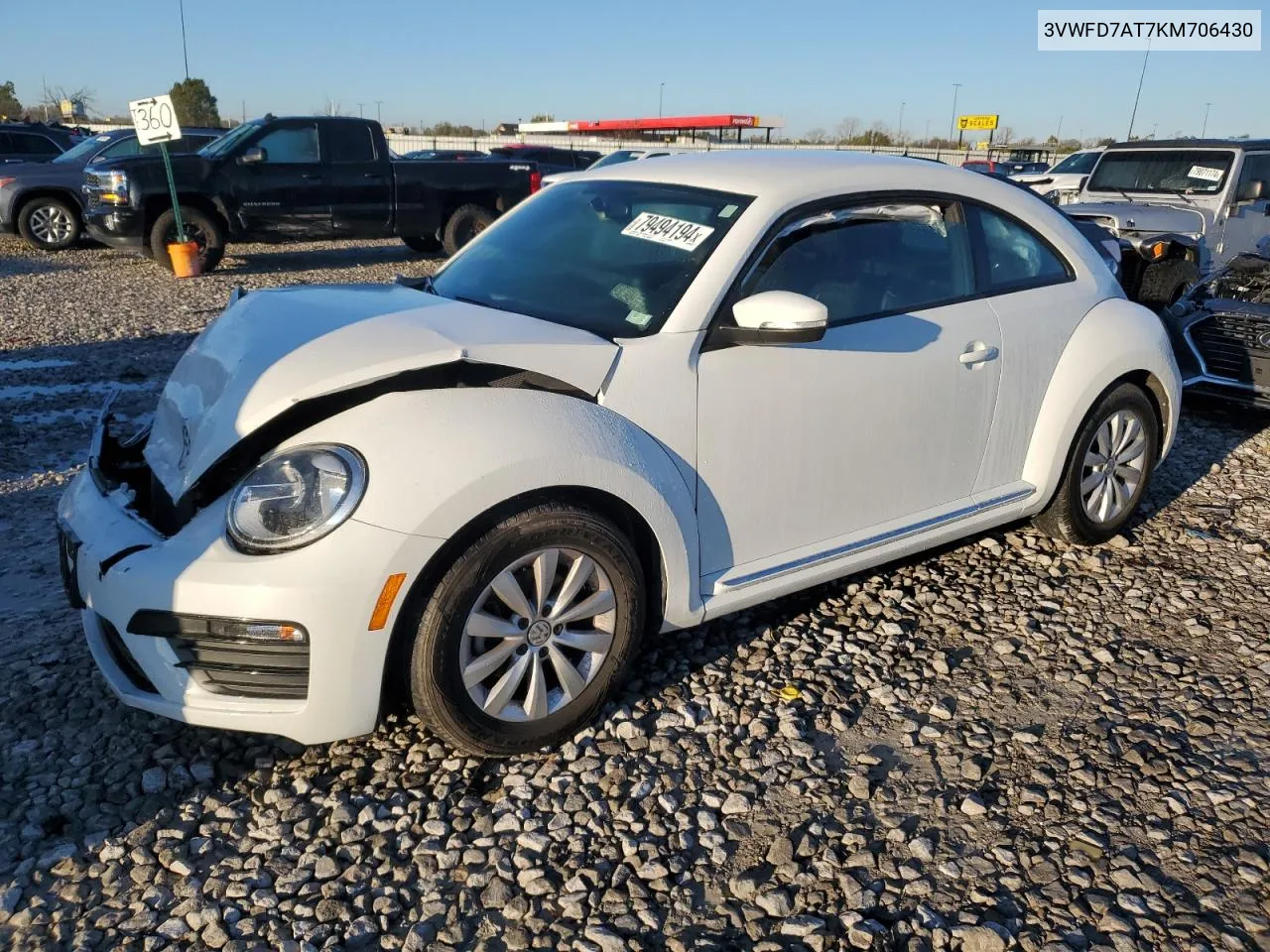 2019 Volkswagen Beetle S VIN: 3VWFD7AT7KM706430 Lot: 79494194