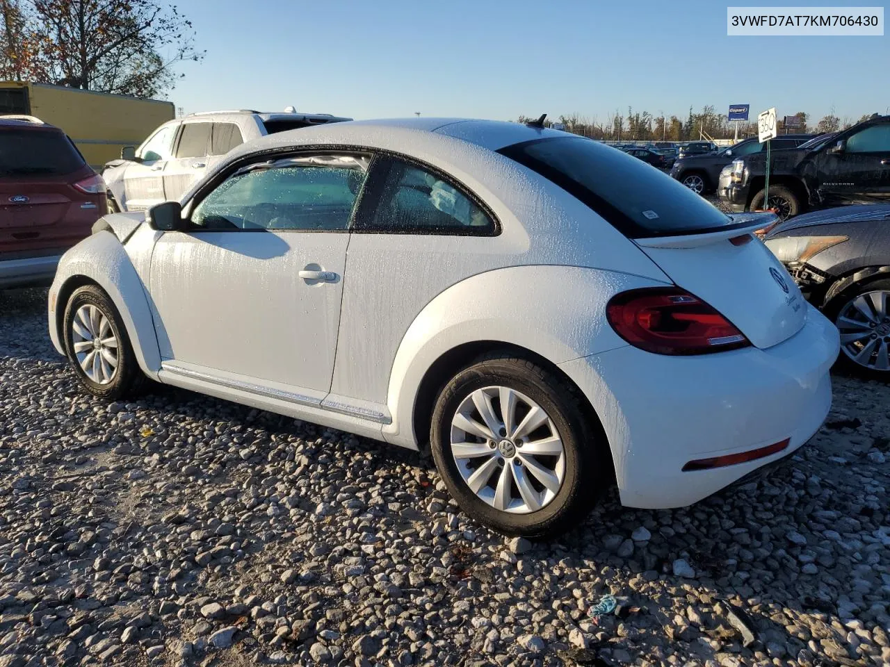 2019 Volkswagen Beetle S VIN: 3VWFD7AT7KM706430 Lot: 79494194