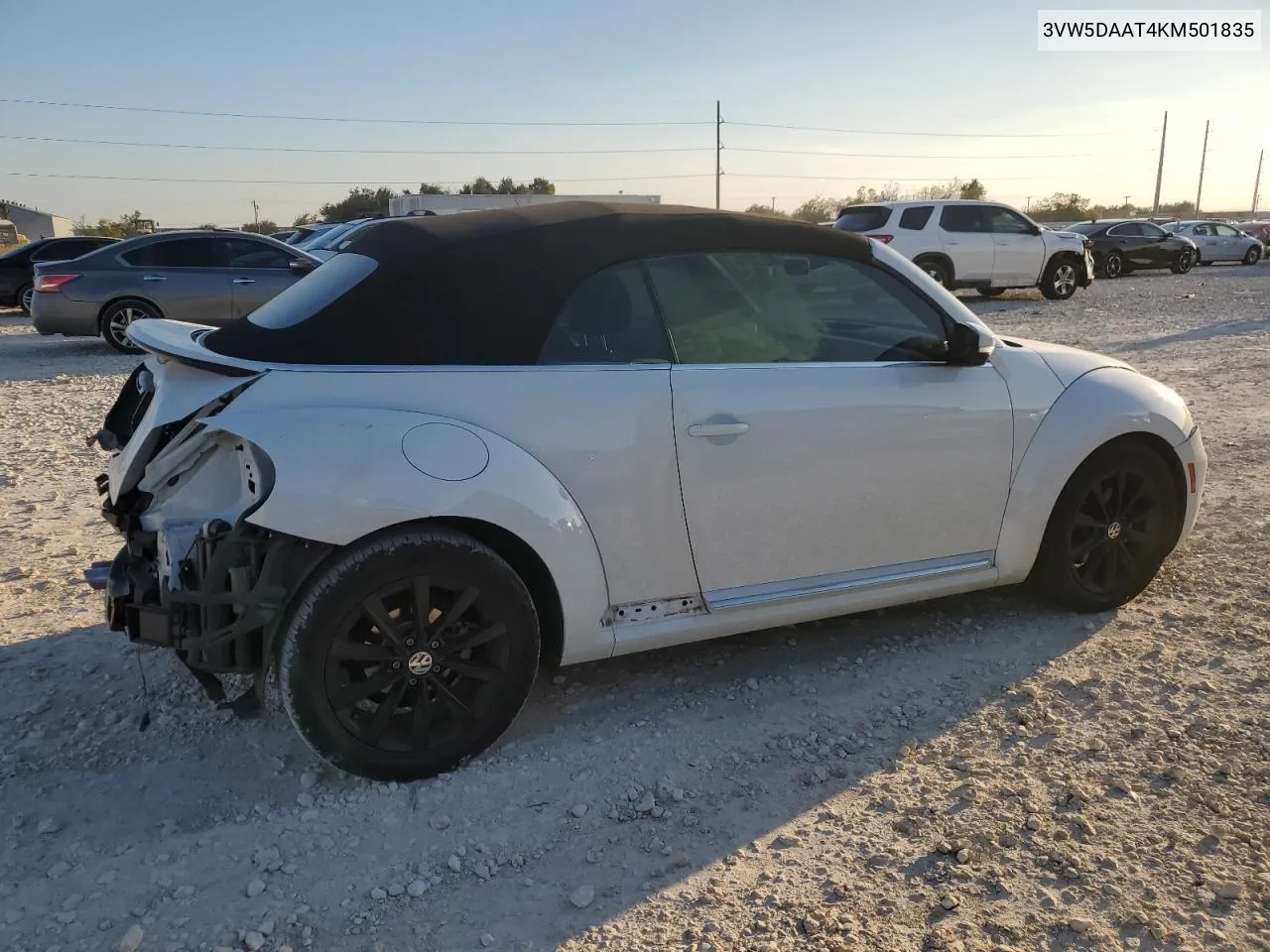 2019 Volkswagen Beetle S VIN: 3VW5DAAT4KM501835 Lot: 80075774