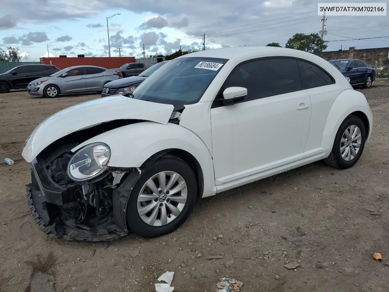 2019 Volkswagen Beetle S VIN: 3VWFD7AT7KM702166 Lot: 80186684