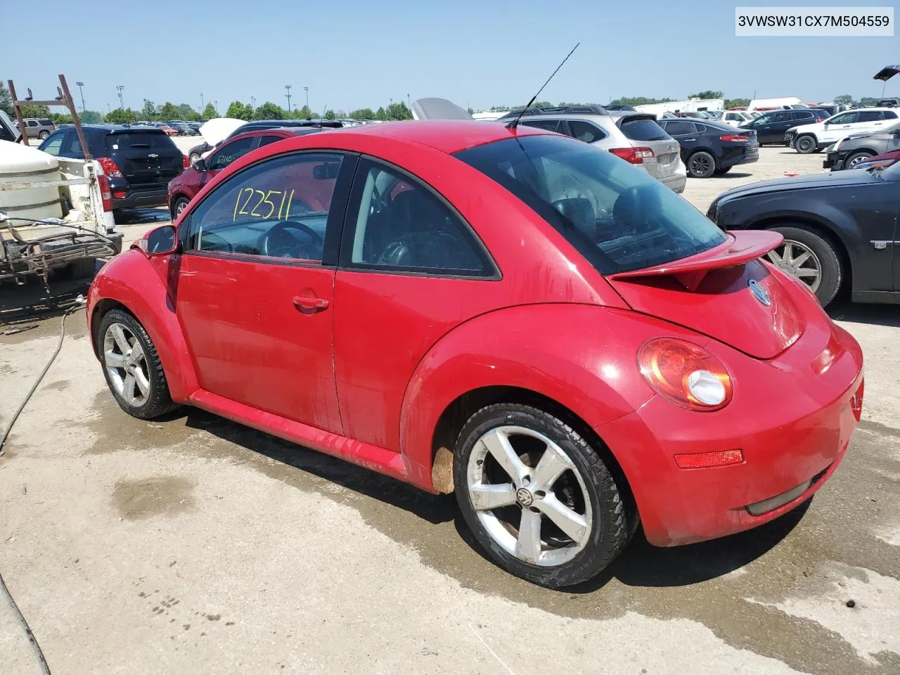 2007 Volkswagen New Beetle 2.5L Option Package 2 VIN: 3VWSW31CX7M504559 Lot: 58731834