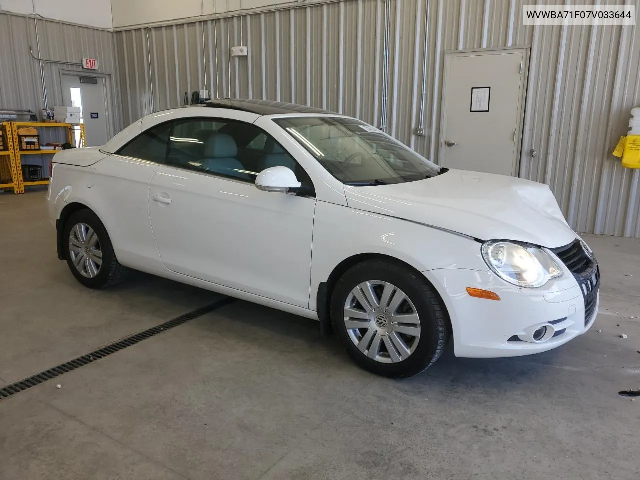 2007 Volkswagen Eos 2.0T VIN: WVWBA71F07V033644 Lot: 73541524