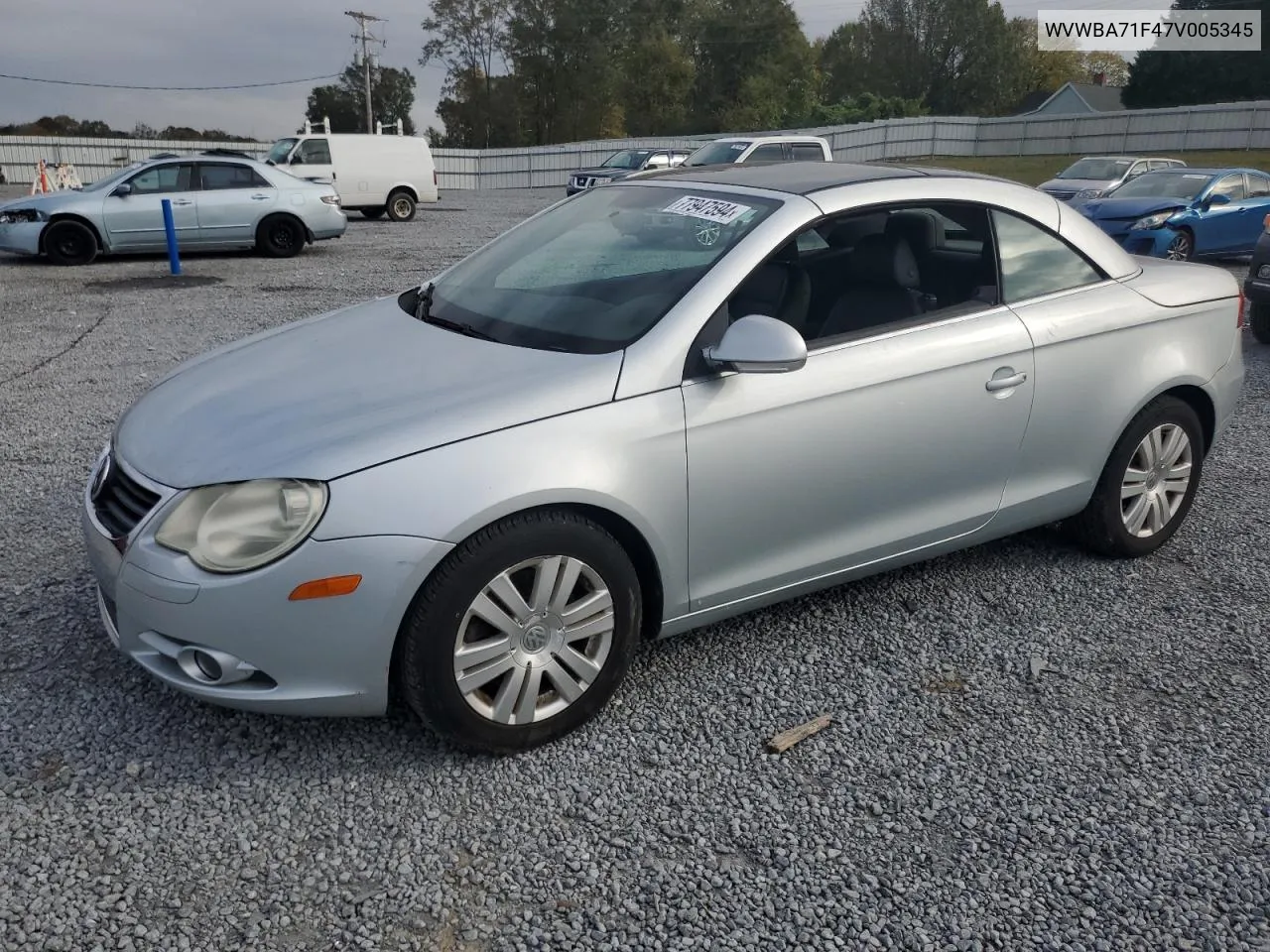 2007 Volkswagen Eos 2.0T VIN: WVWBA71F47V005345 Lot: 77947594