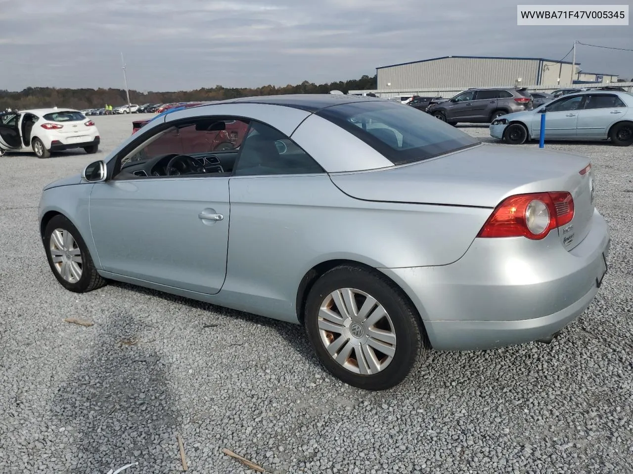 2007 Volkswagen Eos 2.0T VIN: WVWBA71F47V005345 Lot: 77947594