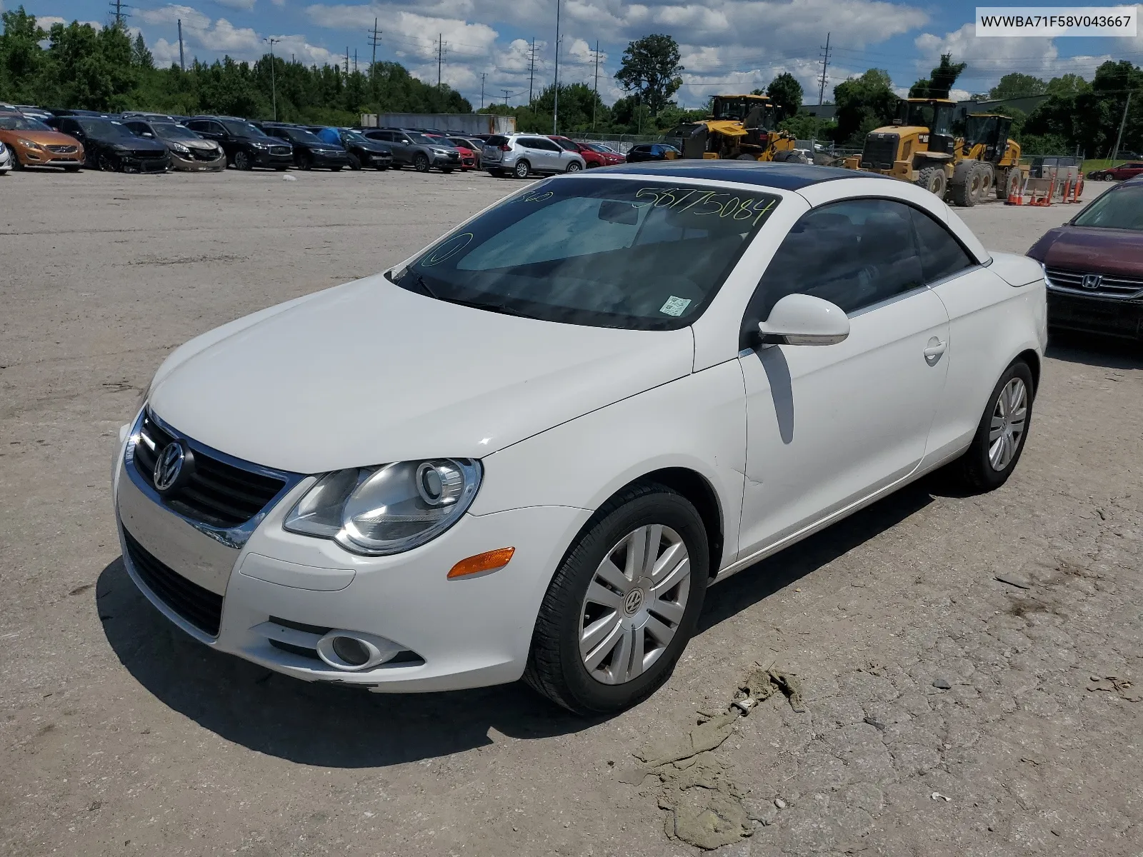 2008 Volkswagen Eos Turbo VIN: WVWBA71F58V043667 Lot: 58775084