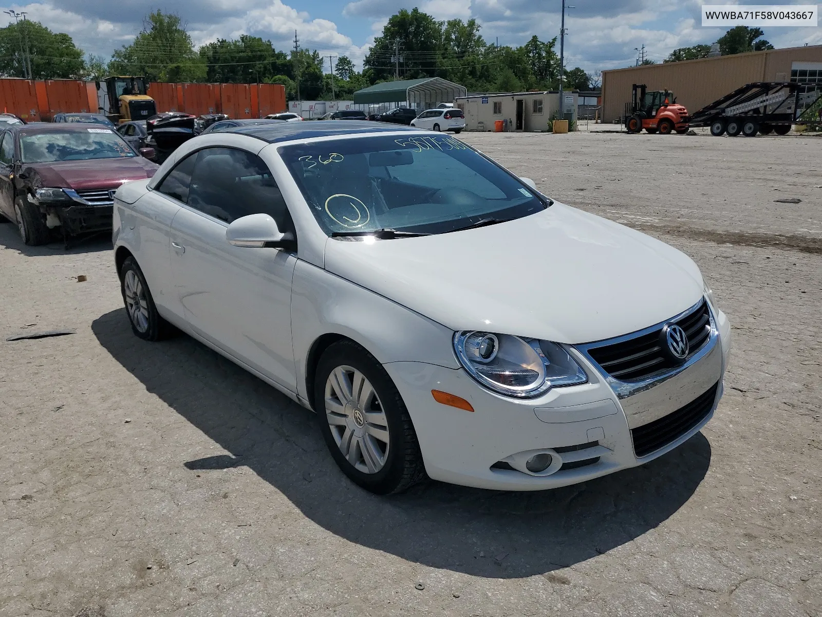 WVWBA71F58V043667 2008 Volkswagen Eos Turbo