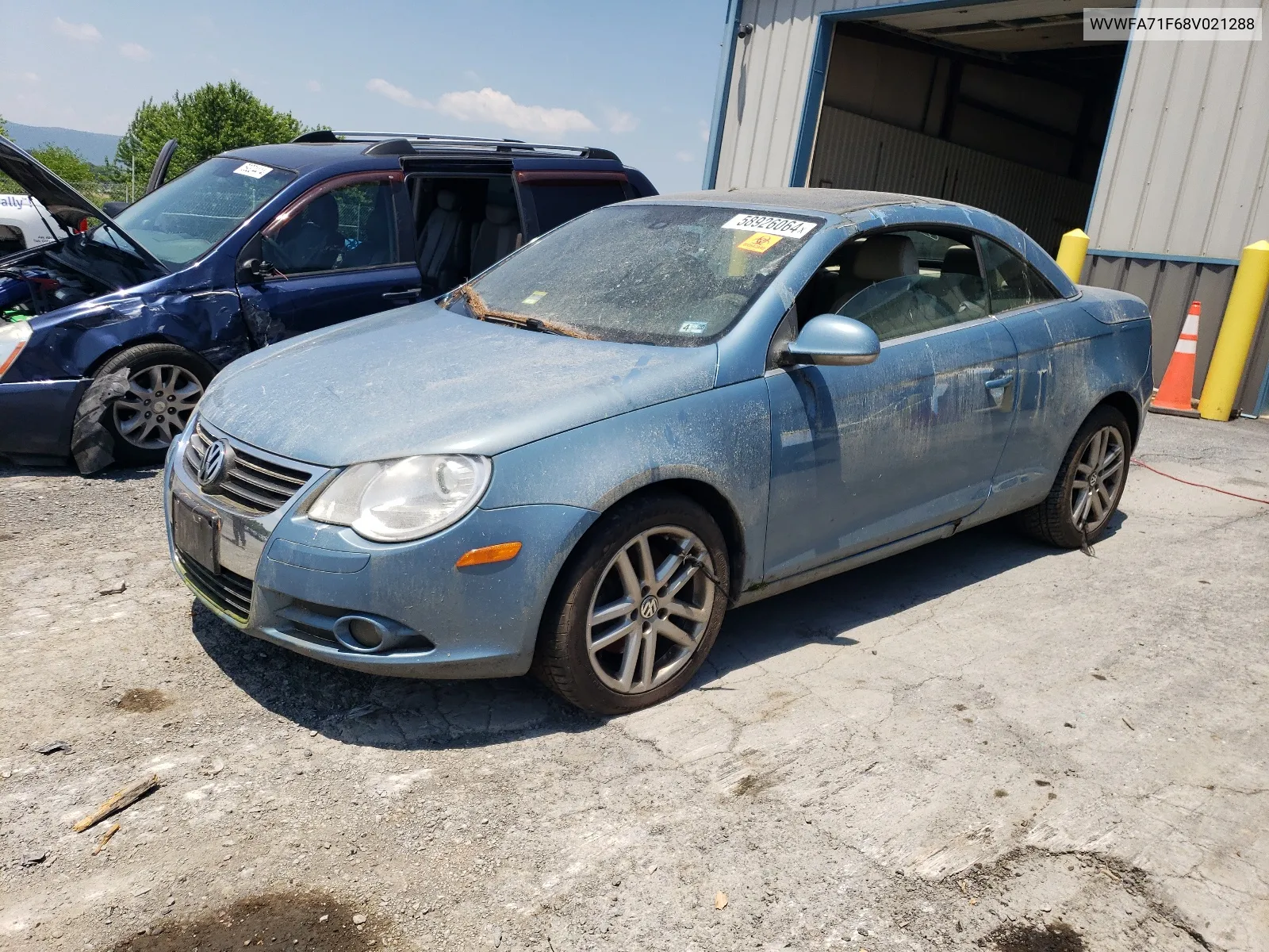 2008 Volkswagen Eos Lux VIN: WVWFA71F68V021288 Lot: 58926064