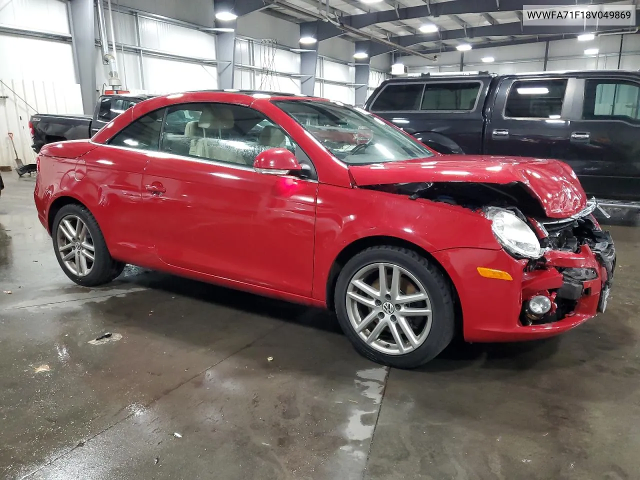 2008 Volkswagen Eos Lux VIN: WVWFA71F18V049869 Lot: 73122014