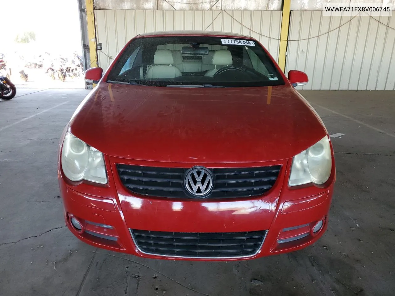 2008 Volkswagen Eos Lux VIN: WVWFA71FX8V006745 Lot: 77794394