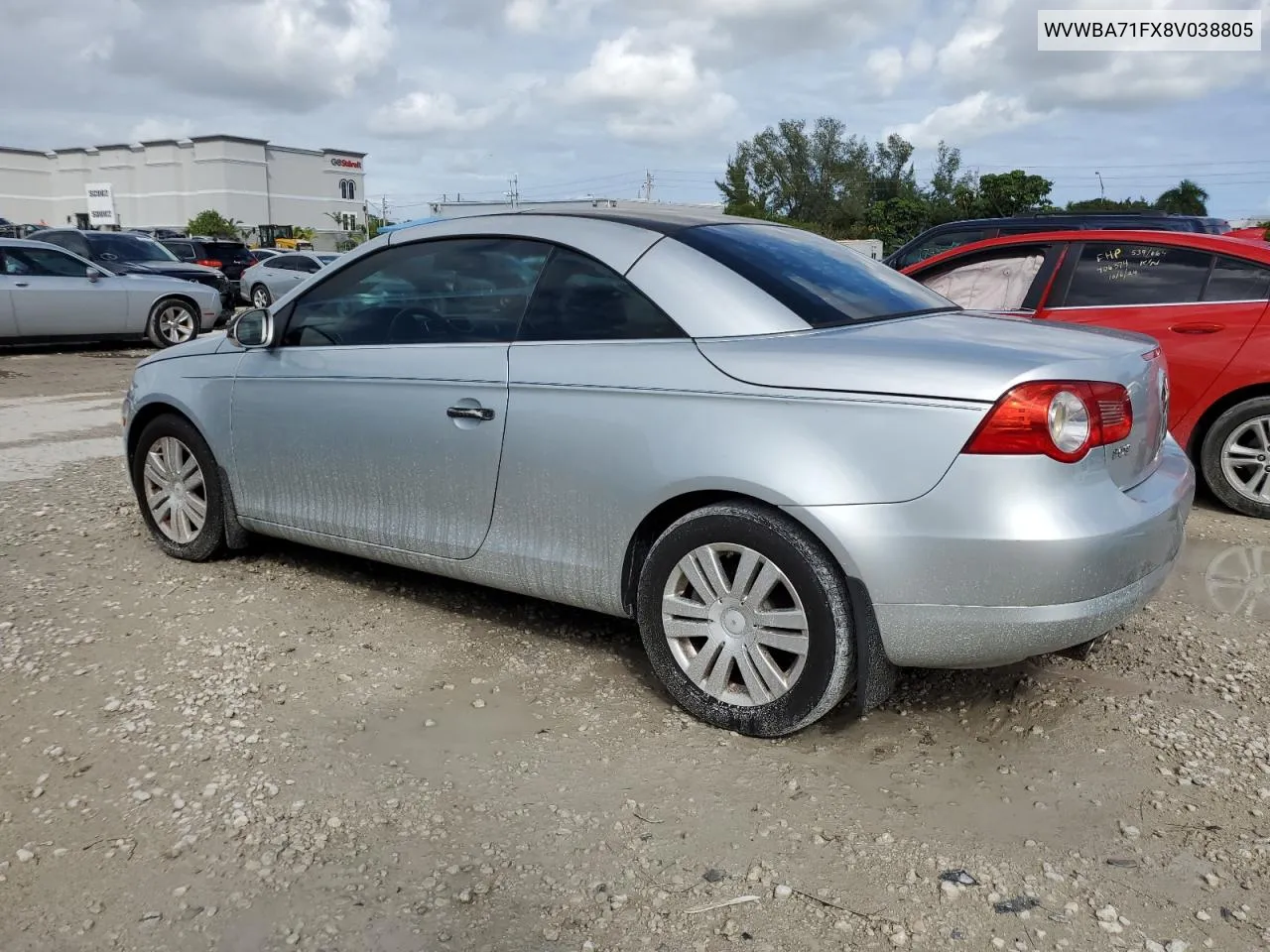 2008 Volkswagen Eos Turbo VIN: WVWBA71FX8V038805 Lot: 77911764