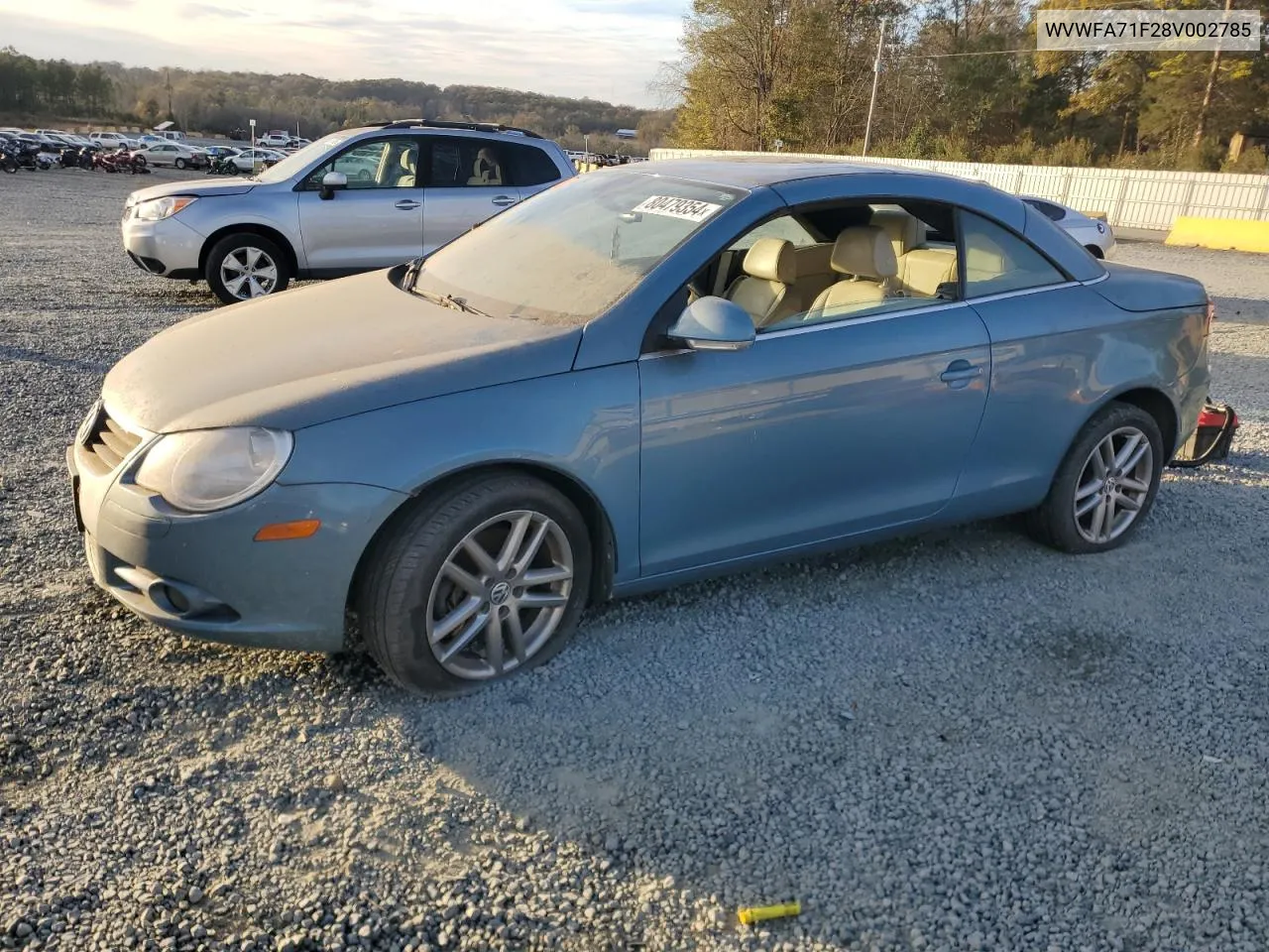 2008 Volkswagen Eos Lux VIN: WVWFA71F28V002785 Lot: 80479354