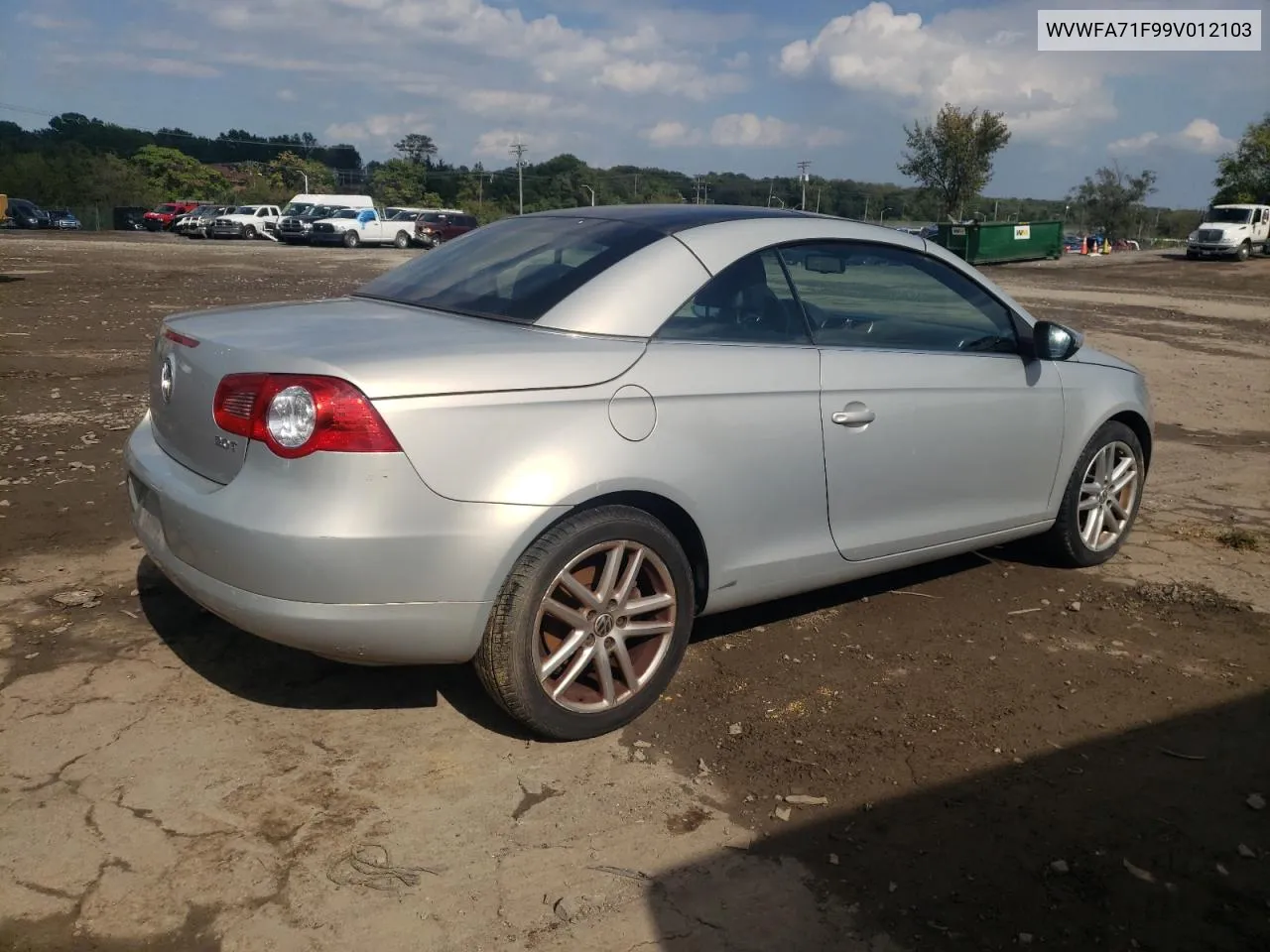 2009 Volkswagen Eos Lux VIN: WVWFA71F99V012103 Lot: 74562544