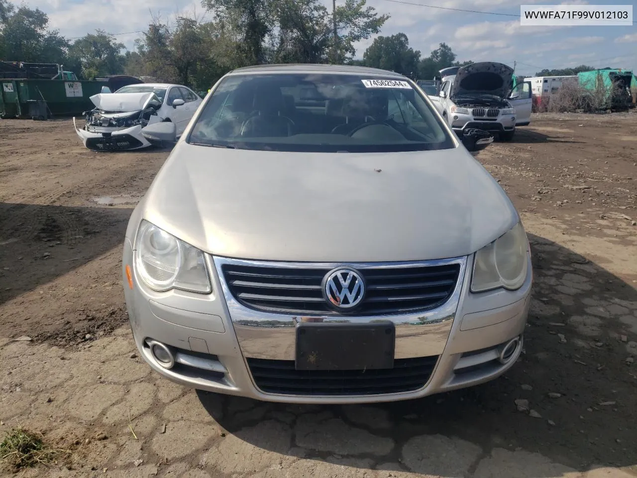 2009 Volkswagen Eos Lux VIN: WVWFA71F99V012103 Lot: 74562544