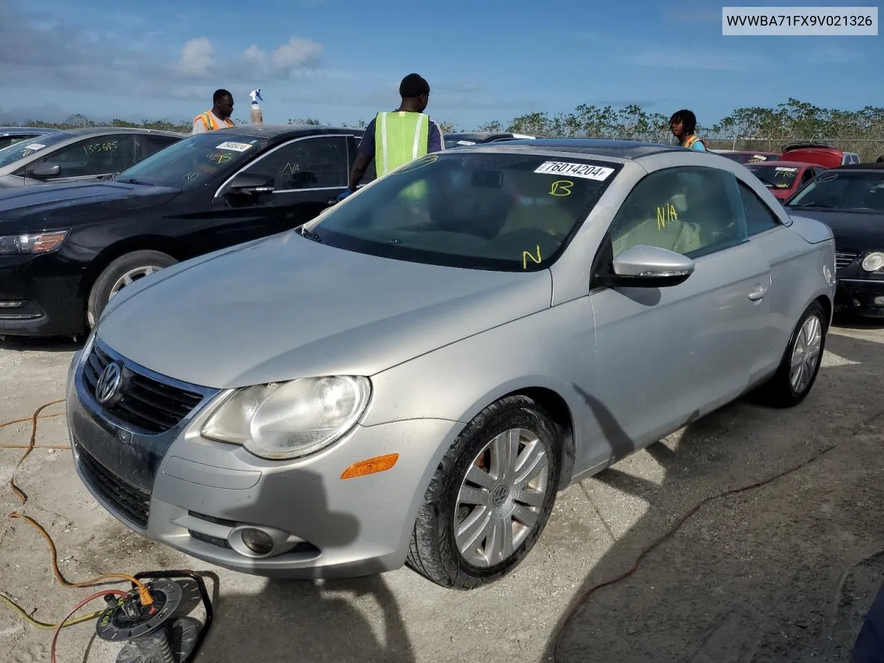 2009 Volkswagen Eos Turbo VIN: WVWBA71FX9V021326 Lot: 76014204