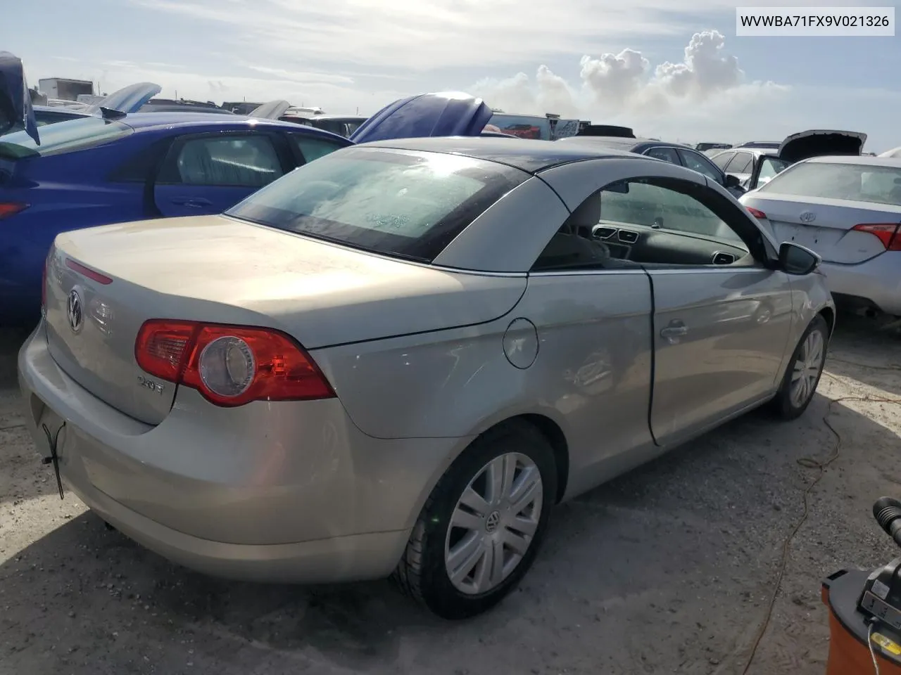 2009 Volkswagen Eos Turbo VIN: WVWBA71FX9V021326 Lot: 76014204