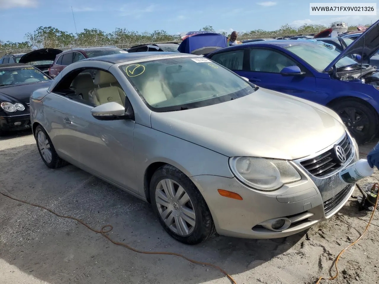 2009 Volkswagen Eos Turbo VIN: WVWBA71FX9V021326 Lot: 76014204