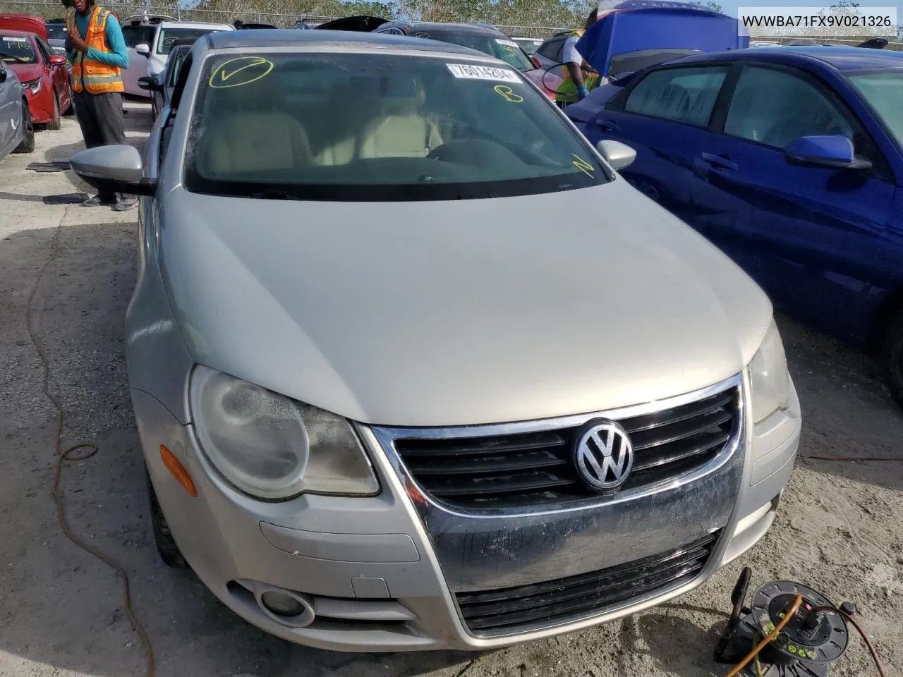 2009 Volkswagen Eos Turbo VIN: WVWBA71FX9V021326 Lot: 76014204