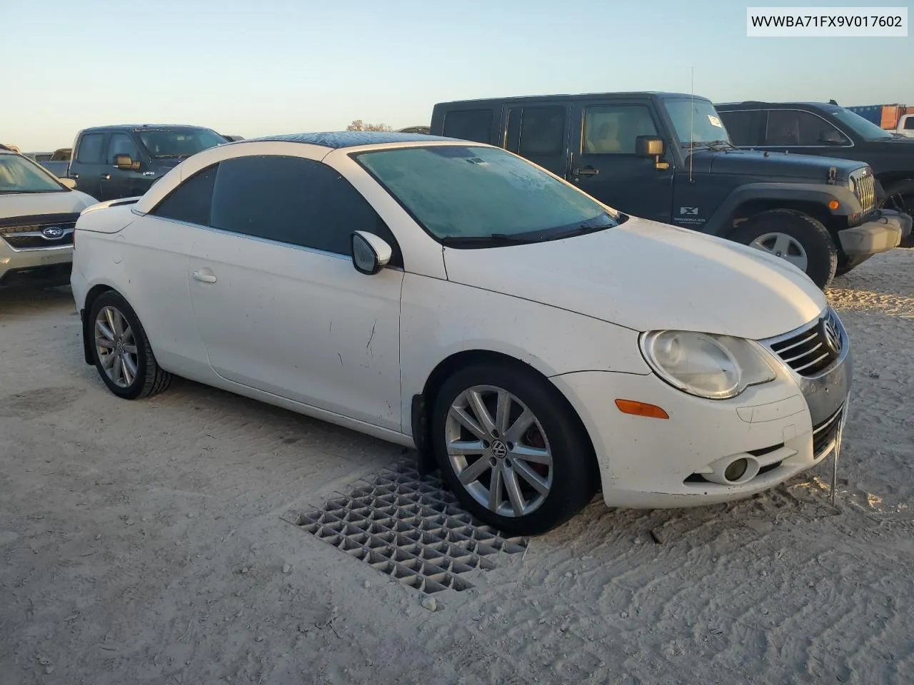 2009 Volkswagen Eos Turbo VIN: WVWBA71FX9V017602 Lot: 77299844