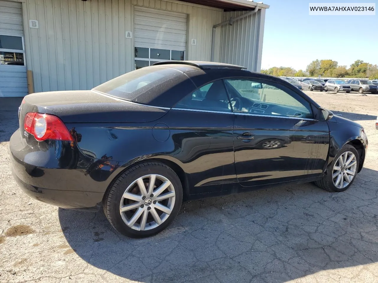 2010 Volkswagen Eos Turbo VIN: WVWBA7AHXAV023146 Lot: 73468444