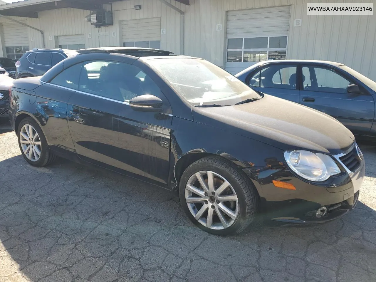 2010 Volkswagen Eos Turbo VIN: WVWBA7AHXAV023146 Lot: 73468444