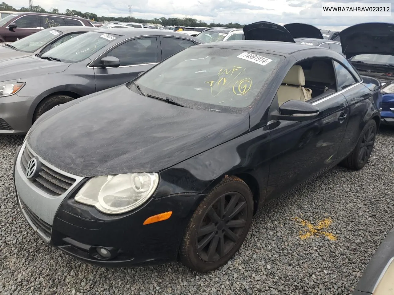 WVWBA7AH8AV023212 2010 Volkswagen Eos Turbo