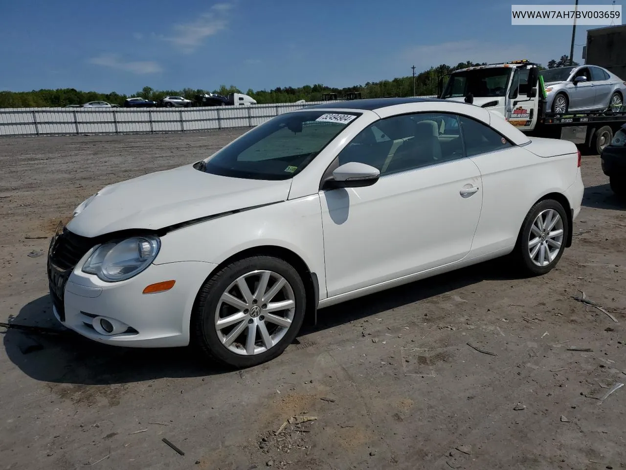 2011 Volkswagen Eos Komfort VIN: WVWAW7AH7BV003659 Lot: 52494904