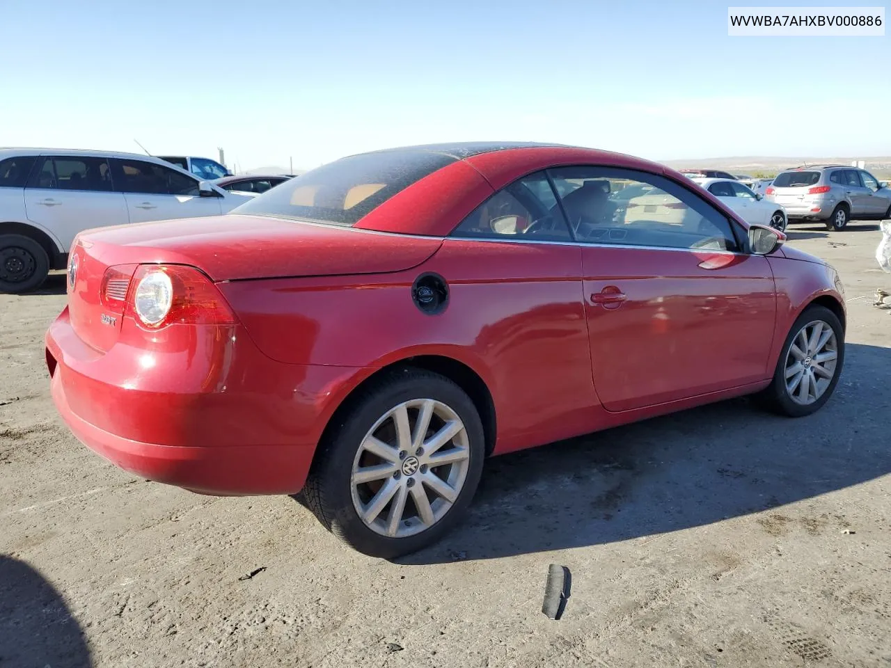 WVWBA7AHXBV000886 2011 Volkswagen Eos Komfort