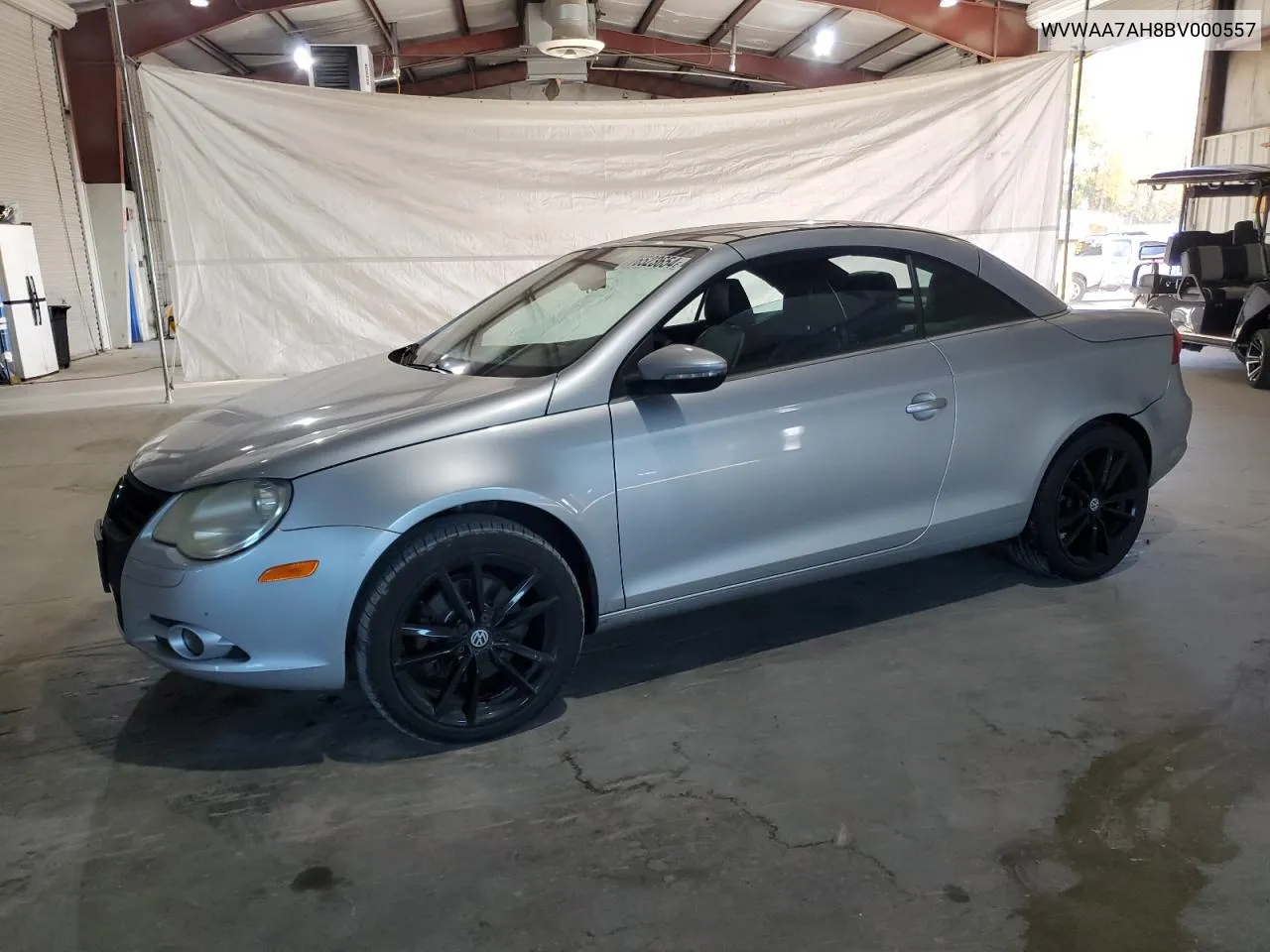 2011 Volkswagen Eos Komfort VIN: WVWAA7AH8BV000557 Lot: 76523654