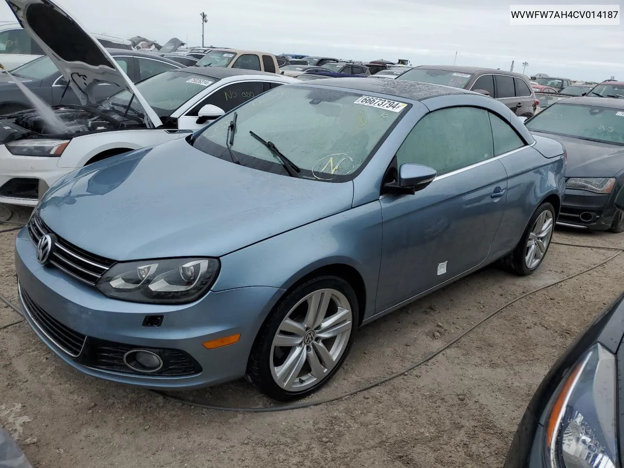 2012 Volkswagen Eos Lux VIN: WVWFW7AH4CV014187 Lot: 66673794