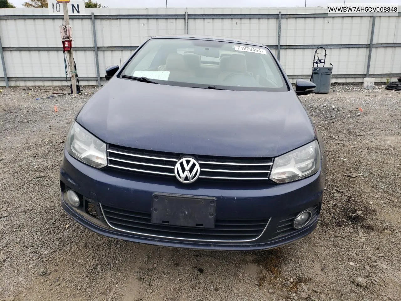 2012 Volkswagen Eos Komfort VIN: WVWBW7AH5CV008848 Lot: 71278464