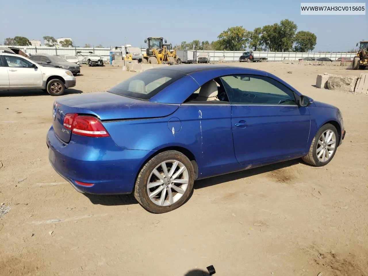 2012 Volkswagen Eos Komfort VIN: WVWBW7AH3CV015605 Lot: 72316924